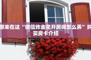 原来在这“微信炸金花开房间怎么弄”购买房卡介绍