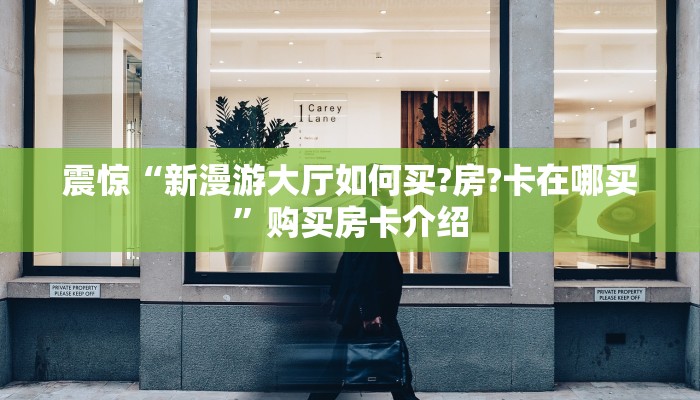 震惊“新漫游大厅如何买?房?卡在哪买”购买房卡介绍
