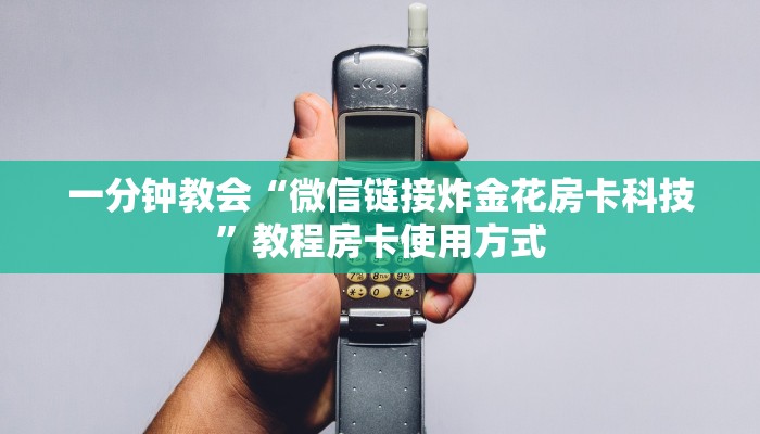 一分钟教会“微信链接炸金花房卡科技”教程房卡使用方式