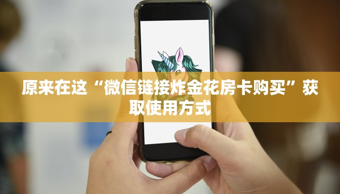原来在这“微信链接炸金花房卡购买”获取使用方式
